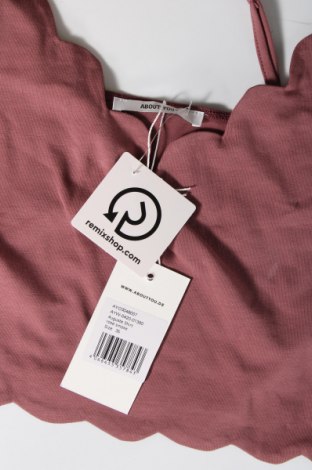 Γυναικείο αμάνικο μπλουζάκι About You, Μέγεθος S, Χρώμα Βιολετί, Τιμή 6,23 €
