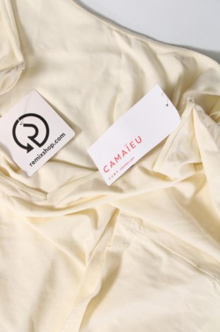 Γυναικείο αμάνικο μπλουζάκι Camaieu, Μέγεθος XL, Χρώμα Εκρού, Τιμή 5,52 €