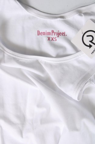 Damska koszulka na ramiączkach Denim Project, Rozmiar XXS, Kolor Biały, Cena 31,40 zł