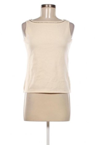 Γυναικείο αμάνικο μπλουζάκι Escada, Μέγεθος S, Χρώμα Εκρού, Τιμή 65,32 €