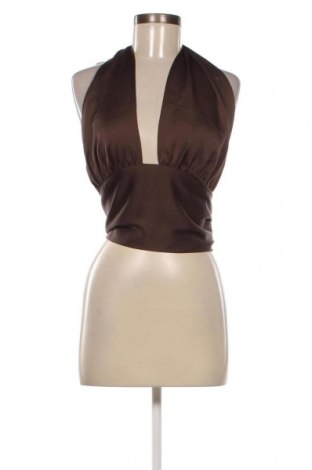 Γυναικείο αμάνικο μπλουζάκι Gina Tricot, Μέγεθος XL, Χρώμα Καφέ, Τιμή 6,23 €