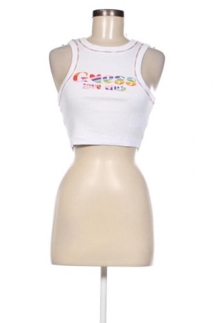 Γυναικείο αμάνικο μπλουζάκι Guess, Μέγεθος S, Χρώμα Λευκό, Τιμή 31,96 €