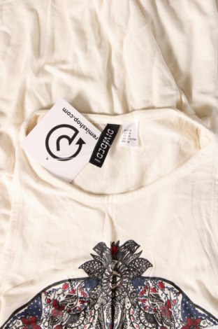 Damska koszulka na ramiączkach H&M Divided, Rozmiar M, Kolor ecru, Cena 11,96 zł