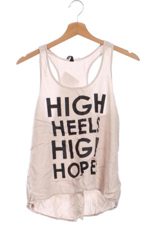 Γυναικείο αμάνικο μπλουζάκι H&M Divided, Μέγεθος XS, Χρώμα  Μπέζ, Τιμή 12,63 €