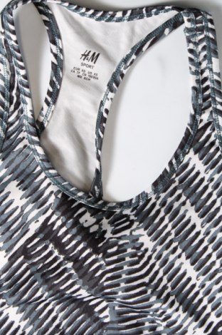 Γυναικείο αμάνικο μπλουζάκι H&M Sport, Μέγεθος XS, Χρώμα Πολύχρωμο, Τιμή 4,32 €