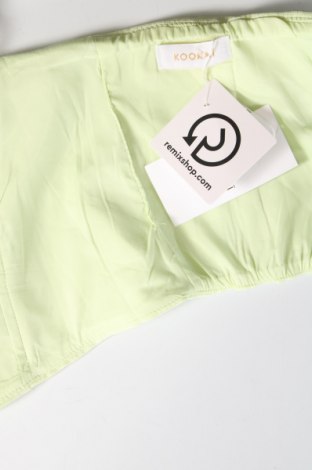 Γυναικείο αμάνικο μπλουζάκι Kookai, Μέγεθος L, Χρώμα Πράσινο, Τιμή 9,59 €