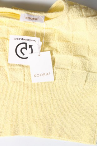 Γυναικείο αμάνικο μπλουζάκι Kookai, Μέγεθος XS, Χρώμα Κίτρινο, Τιμή 17,26 €