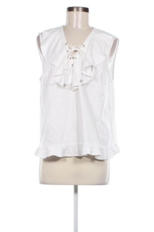 Γυναικείο αμάνικο μπλουζάκι Naf Naf, Μέγεθος XL, Χρώμα Λευκό, Τιμή 5,59 €