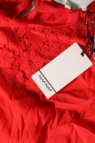 Γυναικείο αμάνικο μπλουζάκι Naf Naf, Μέγεθος XL, Χρώμα Κόκκινο, Τιμή 6,39 €