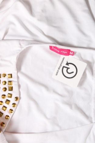 Γυναικείο αμάνικο μπλουζάκι Paris Pink, Μέγεθος M, Χρώμα Λευκό, Τιμή 9,21 €