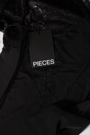 Γυναικείο αμάνικο μπλουζάκι Pieces, Μέγεθος XS, Χρώμα Μαύρο, Τιμή 15,98 €