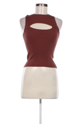 Γυναικείο αμάνικο μπλουζάκι Pull&Bear, Μέγεθος S, Χρώμα Καφέ, Τιμή 9,74 €