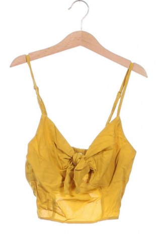 Γυναικείο αμάνικο μπλουζάκι Pull&Bear, Μέγεθος XS, Χρώμα Κίτρινο, Τιμή 12,63 €