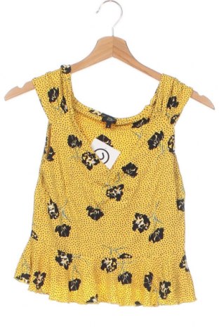Γυναικείο αμάνικο μπλουζάκι River Island, Μέγεθος XS, Χρώμα Κίτρινο, Τιμή 4,33 €