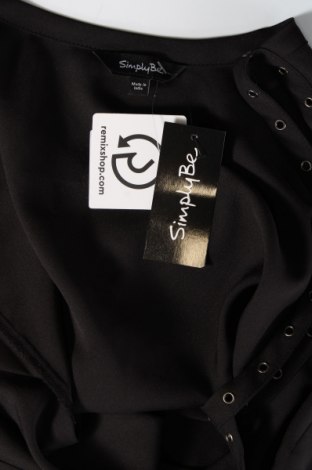 Γυναικείο αμάνικο μπλουζάκι Simply Be, Μέγεθος L, Χρώμα Μαύρο, Τιμή 10,74 €