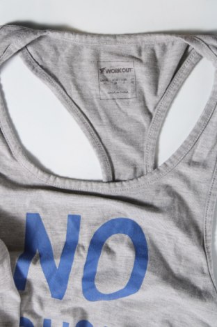 Γυναικείο αμάνικο μπλουζάκι Work Out, Μέγεθος M, Χρώμα Γκρί, Τιμή 3,78 €
