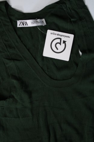 Damska koszulka na ramiączkach Zara, Rozmiar L, Kolor Zielony, Cena 35,18 zł