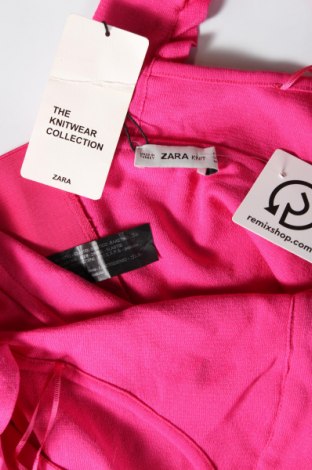 Γυναικείο αμάνικο μπλουζάκι Zara Knitwear, Μέγεθος M, Χρώμα Ρόζ , Τιμή 7,43 €