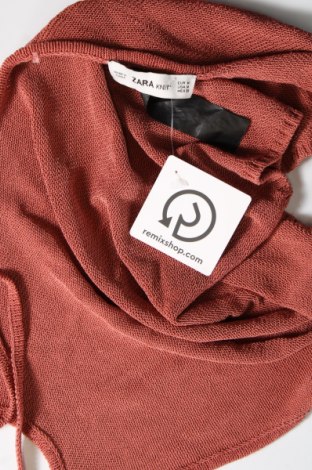 Γυναικείο αμάνικο μπλουζάκι Zara Knitwear, Μέγεθος M, Χρώμα Κόκκινο, Τιμή 5,12 €