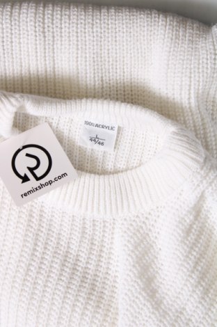 Дамски пуловер, Размер L, Цвят Бял, Цена 5,22 лв.