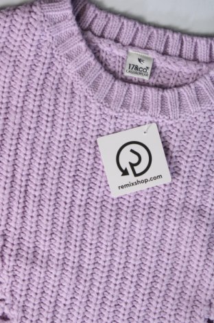 Дамски пуловер 17 & Co., Размер S, Цвят Лилав, Цена 7,25 лв.