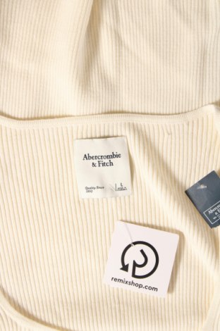 Pulover de femei Abercrombie & Fitch, Mărime L, Culoare Ecru, Preț 248,69 Lei