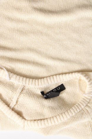 Pulover de femei Amisu, Mărime M, Culoare Ecru, Preț 28,62 Lei