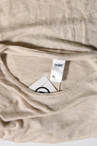 Γυναικείο πουλόβερ Anko, Μέγεθος XL, Χρώμα  Μπέζ, Τιμή 9,69 €