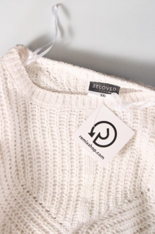 Γυναικείο πουλόβερ Beloved, Μέγεθος XXL, Χρώμα Λευκό, Τιμή 8,10 €