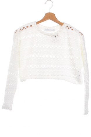 Дамски пуловер Bershka, Размер XS, Цвят Бял, Цена 17,41 лв.
