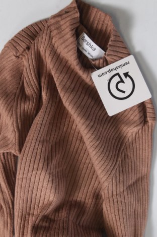 Дамски пуловер Bershka, Размер XS, Цвят Кафяв, Цена 29,00 лв.
