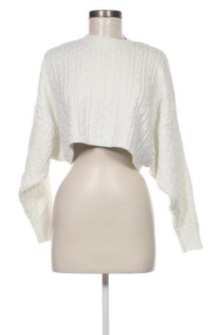 Γυναικείο πουλόβερ Bershka, Μέγεθος XS, Χρώμα Λευκό, Τιμή 8,07 €
