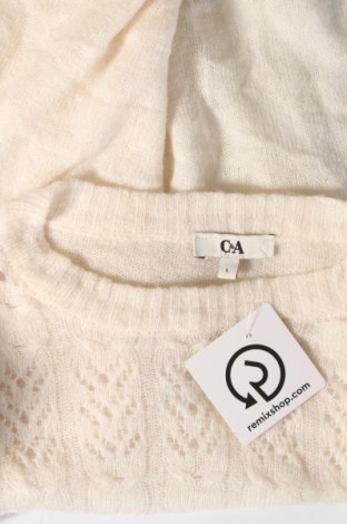 Дамски пуловер C&A, Размер L, Цвят Екрю, Цена 10,15 лв.