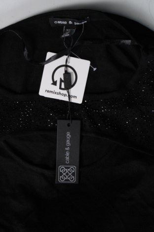 Γυναικείο πουλόβερ Cable & Gauge, Μέγεθος M, Χρώμα Μαύρο, Τιμή 9,96 €