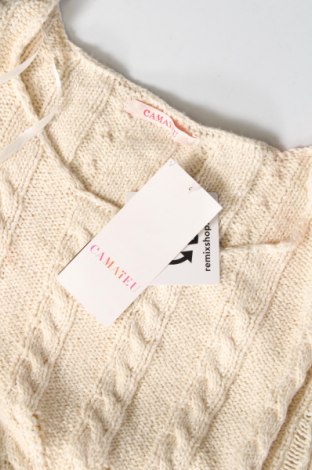 Дамски пуловер Camaieu, Размер M, Цвят Екрю, Цена 21,62 лв.