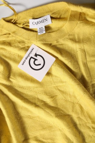 Дамски пуловер Carmen Marc Valvo, Размер M, Цвят Жълт, Цена 51,84 лв.