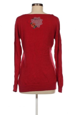 Дамски пуловер Desigual, Размер XL, Цвят Червен, Цена 62,00 лв.