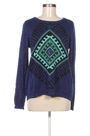 Дамски пуловер Desigual, Размер L, Цвят Син, Цена 77,00 лв.