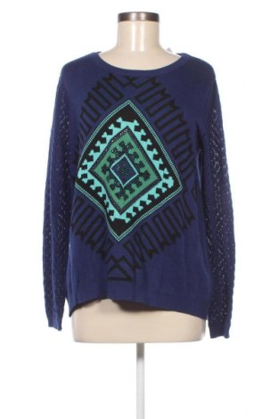 Γυναικείο πουλόβερ Desigual, Μέγεθος XL, Χρώμα Μπλέ, Τιμή 39,69 €