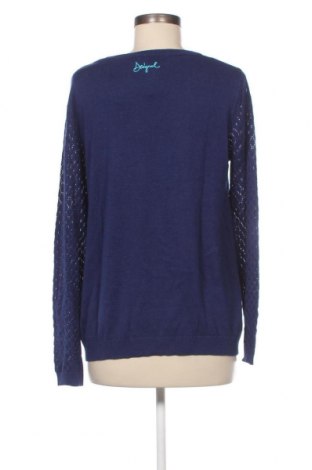 Дамски пуловер Desigual, Размер XL, Цвят Син, Цена 140,00 лв.