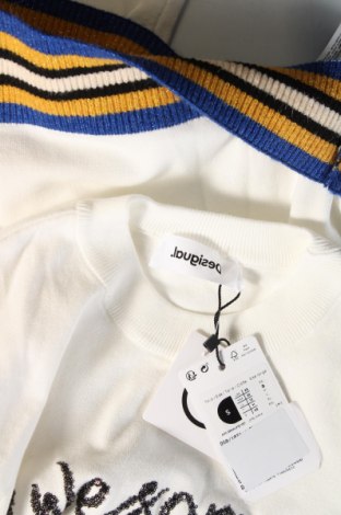 Γυναικείο πουλόβερ Desigual, Μέγεθος S, Χρώμα Λευκό, Τιμή 72,16 €