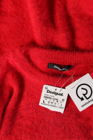 Dámsky pulóver Desigual, Veľkosť L, Farba Červená, Cena  72,16 €