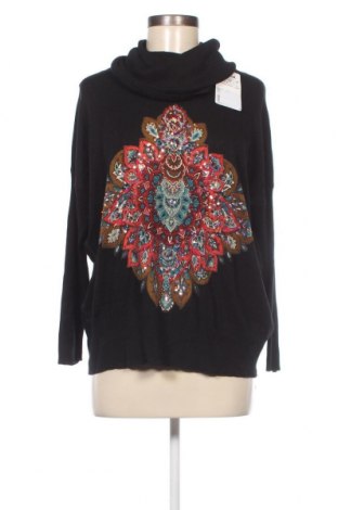 Γυναικείο πουλόβερ Desigual, Μέγεθος L, Χρώμα Μαύρο, Τιμή 43,30 €