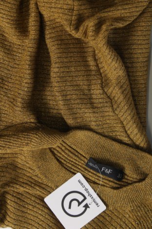 Дамски пуловер F&F, Размер XL, Цвят Златист, Цена 14,50 лв.