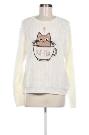 Дамски пуловер Fb Sister, Размер L, Цвят Бял, Цена 8,41 лв.