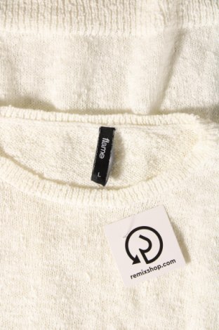 Γυναικείο πουλόβερ Flame, Μέγεθος L, Χρώμα Λευκό, Τιμή 5,38 €