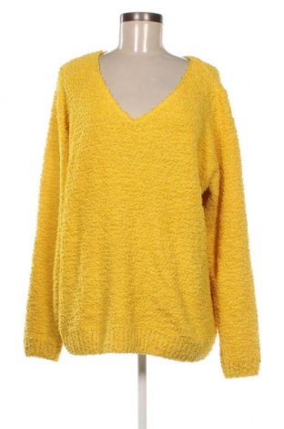 Дамски пуловер Gina, Размер XXL, Цвят Жълт, Цена 20,30 лв.