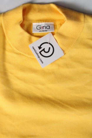 Дамски пуловер Gina, Размер XXL, Цвят Жълт, Цена 29,00 лв.
