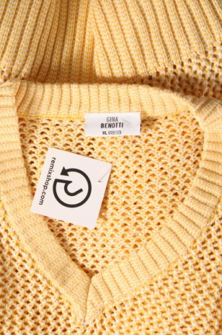 Дамски пуловер Gina Benotti, Размер XL, Цвят Жълт, Цена 15,66 лв.