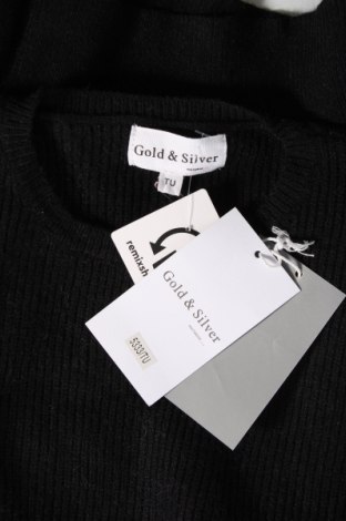 Дамски пуловер Gold & Silver, Размер M, Цвят Черен, Цена 27,90 лв.